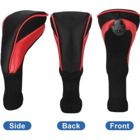   Sada krytů na hlavy golfových holí LZGOPE – 3 kusy (červené)