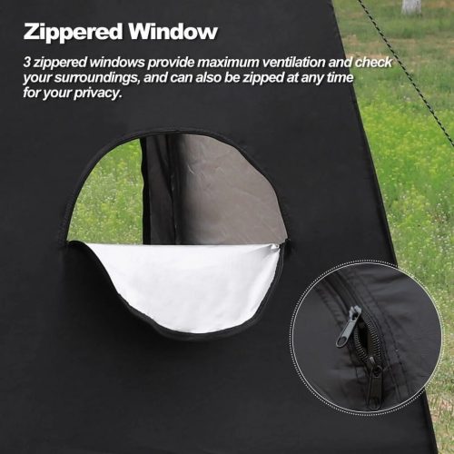 Přenosný soukromý stan Clipop Black