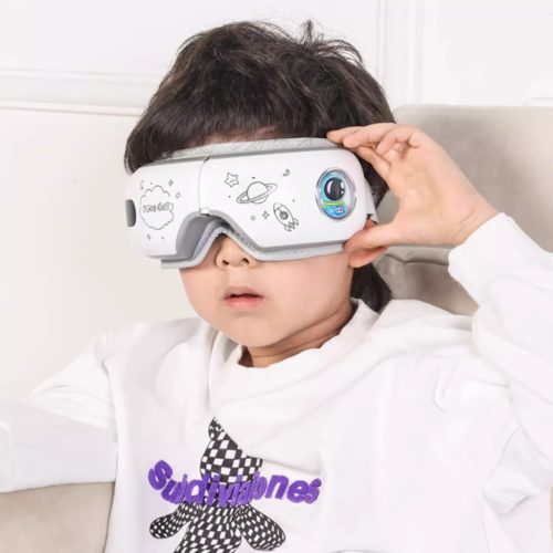 Dětský oční masážní přístroj BLux se 3 režimy – polstrovaný, sastronautským vzorem