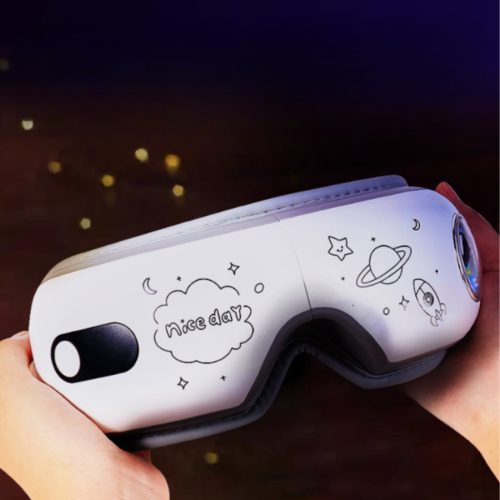 Dětský oční masážní přístroj BLux se 3 režimy – polstrovaný, sastronautským vzorem
