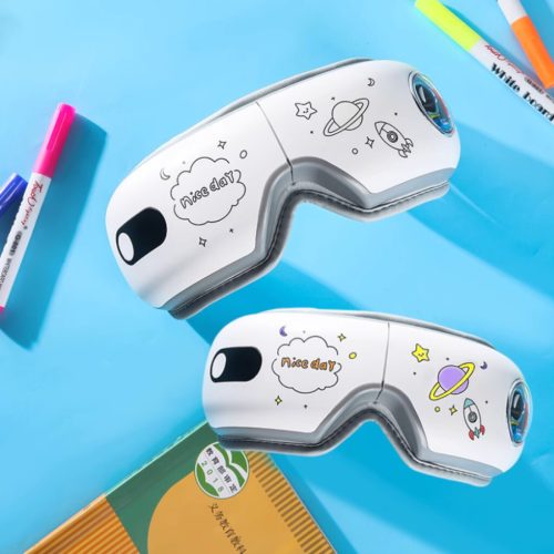 Dětský oční masážní přístroj BLux se 3 režimy – polstrovaný, sastronautským vzorem