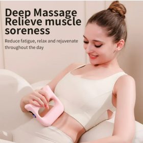   Přenosný elektrický stimulátor svalů BLux – vibrační ruční masážní přístroj (růžový)