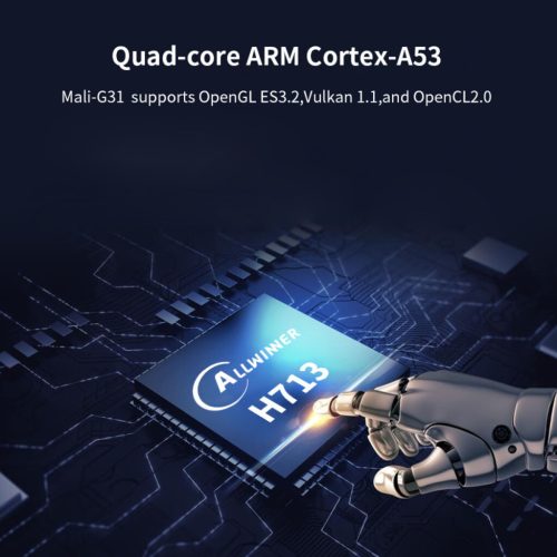 Přenosný mini projektor BLux – bílý, 1+8 GB, vestavěná paměť, LED projektor pro domácnost i na cesty