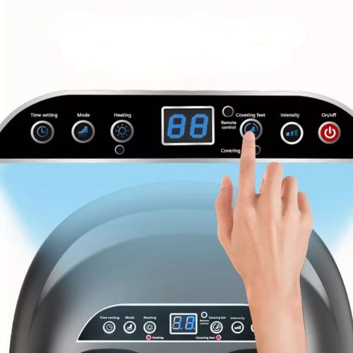 Masážní přístroj na nohy BLux – černý, sfunkcí vyhřívání, pro domácí použití