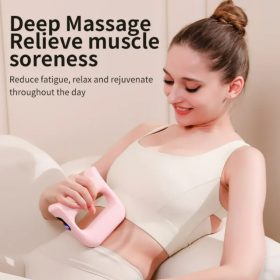   Přenosný elektrický stimulátor svalů BLux – vibrační ruční masážní přístroj (fialový)