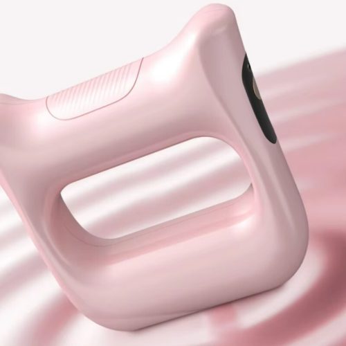 Přenosný elektrický stimulátor svalů BLux – vibrační ruční masážní přístroj (fialový)