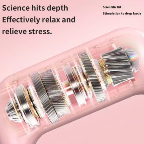 Přenosný elektrický stimulátor svalů BLux – vibrační ruční masážní přístroj (fialový)