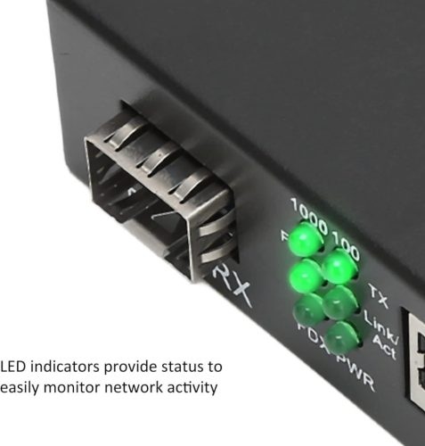 Bshopy SFP Media Converter – Gigabit Ethernet - SFP Optický převodník