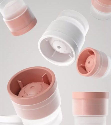 Blux Creative Ice Ball Maker – růžová silikonová forma na ledové kostky, 4ks na ledové kuličky