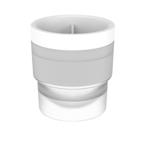 Blux Creative Ice Ball Maker – bílá silikonová forma na ledové kostky, 4kusy na výrobu ledových koulí