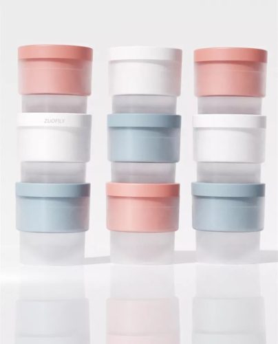 Blux Creative Ice Ball Maker – bílá silikonová forma na ledové kostky, 4kusy na výrobu ledových koulí