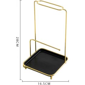 Stolní stojan na šperky 16,5x28cm 2ks (zlato-bílý)