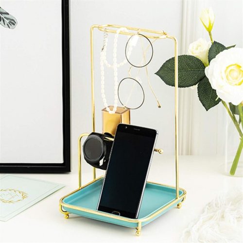 Stolní stojan na šperky 16,5x28cm 2ks (zlato-bílý)