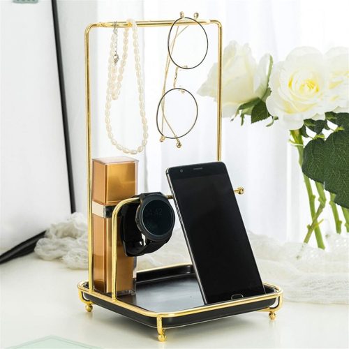 Stolní stojan na šperky 16,5x28cm 2ks (zlato-bílý)