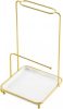 Stolní stojan na šperky 16,5x28cm 2ks (zlato-bílý)