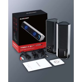   ELEGIANT SR400 Bluetooth, HiFi stereo USB reproduktor k PC, pár 2 ks/balení