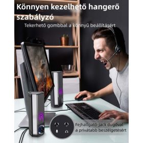   ELEGIANT SR400 Bluetooth, HiFi stereo USB reproduktor k PC, pár 2 ks/balení