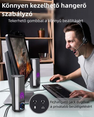 ELEGIANT SR400 Bluetooth, HiFi stereo USB reproduktor k PC, pár 2 ks/balení