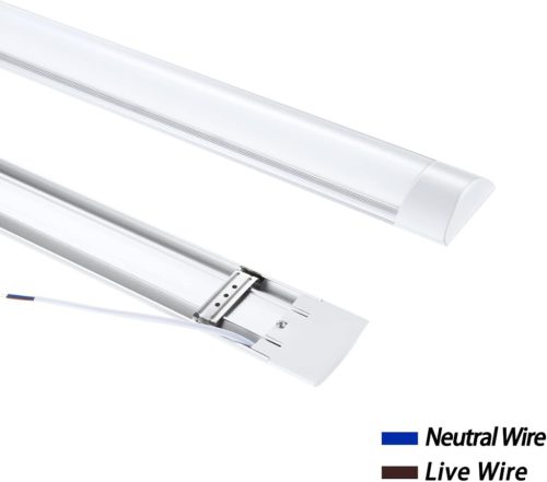 Sada zářivkových LED lamp – 4 ks, 120 cm, 40 W úsporné osvětlení