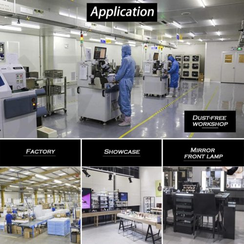 Sada zářivkových LED lamp – 4 ks, 120 cm, 40 W úsporné osvětlení