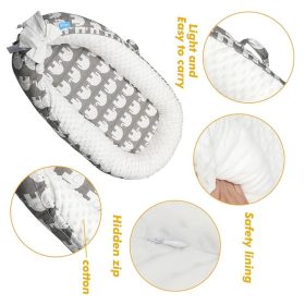 Dětské hnízdo s matrací Delauv (Slon)