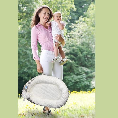 Dětské hnízdo s matrací Delauv (Slon)