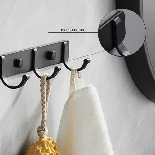 Falešný věšák na zeď (černý)