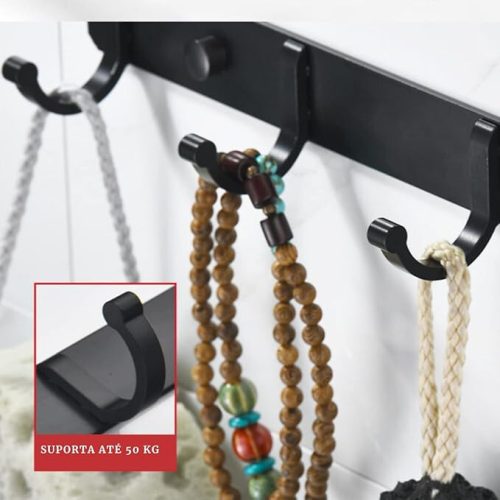 Falešný věšák na zeď (černý)