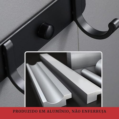 Falešný věšák na zeď (černý)