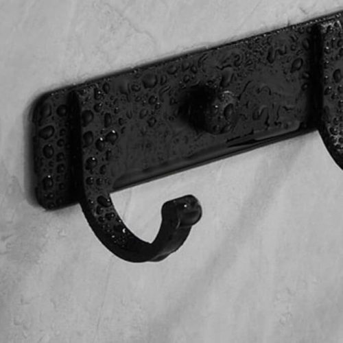 Falešný věšák na zeď (černý)