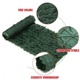 Zelená stěna z umělých listů břečťanu 300x50cm