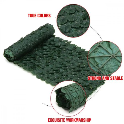 Zelená stěna z umělých listů břečťanu 300x50cm