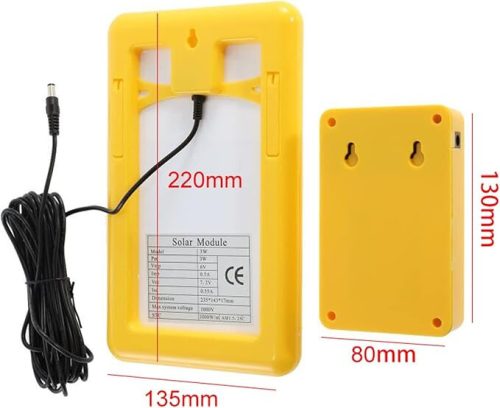 Solární nabíječka 7V 3W s ovládacím kabelem – Přenosný mini solární panel