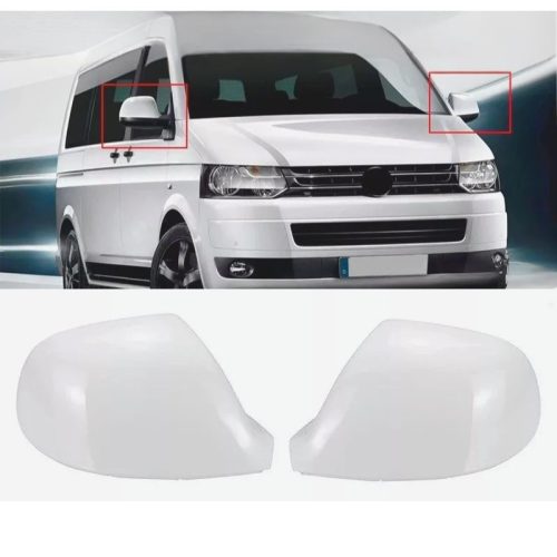 Bílý kryt levého bočního zpětného zrcátka pro auto