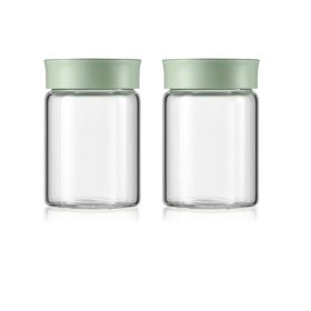   Sada na skladování do nepropustného skla Buydeem CS1002 – 2 x 300ml dózy na koření a úložný prostor pro potraviny