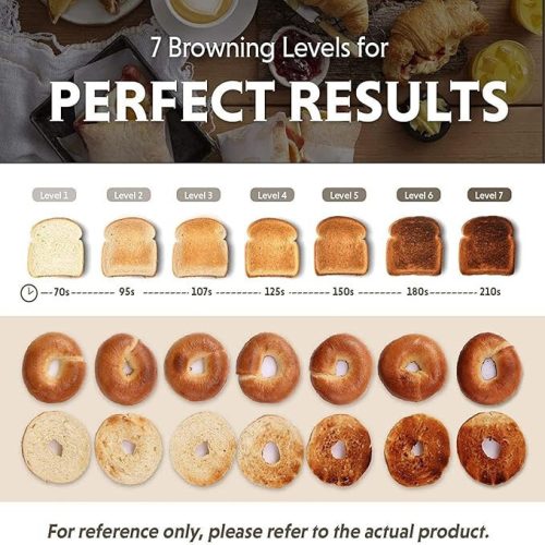 Topinkovač Buydeem DT640E – 4 plátky, citronově žlutý retro design