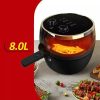 Nineshield KB6001M 8 l horkovzdušná fritéza – rotační pálkařská fritéza, 1500 W