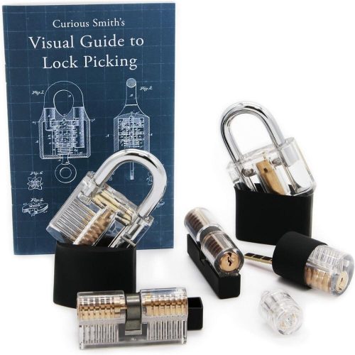 Cvičná sada zámků Curious Smith Lockpick – s velkou německou pomocí, profesionální nástroje pro otevírání zámků