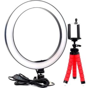 MakeUp&Liven LED kruhové světlo se stojánkem (25 cm)