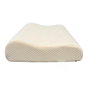   Pohodlný polštář z paměťové pěny Blux s pratelným potahem – 50×30×10/7 cm – bílý