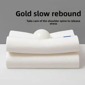   Blux Ergonomický polštář na krk z paměťové pěny – pro relaxační a pohodlný spánek – bílý