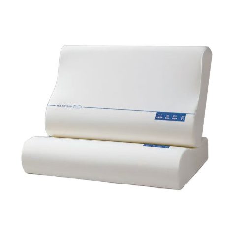 Blux Ergonomický polštář na krk z paměťové pěny – pro relaxační a pohodlný spánek – bílý