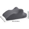 Multifunkční podpůrný polštář Blux z paměťové pěny – pro oporu zad, relaxaci a břicha (65×46×26 cm, tmavě šedý)