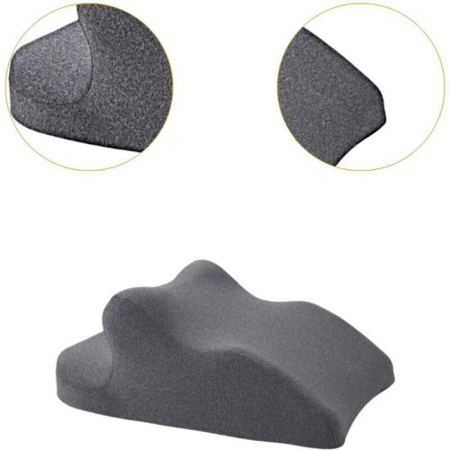 Multifunkční podpůrný polštář Blux z paměťové pěny – pro oporu zad, relaxaci a břicha (65×46×26 cm, tmavě šedý)