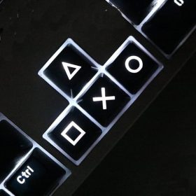   Krytka kláves Cherry MX kompatibilní s ABS a podsvícením (černá)