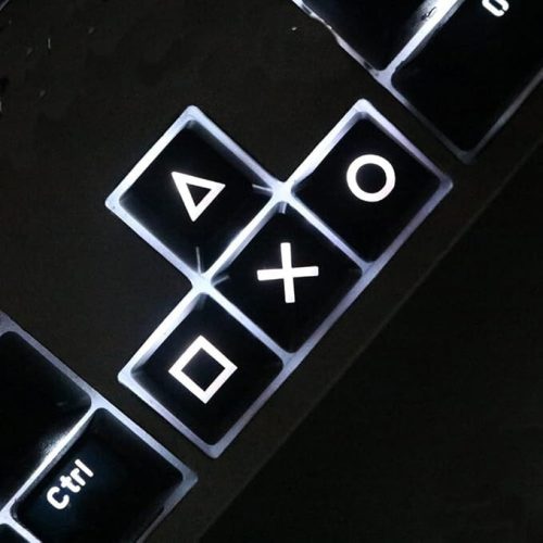 Krytka kláves Cherry MX kompatibilní s ABS a podsvícením (černá)