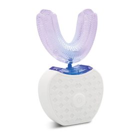   SonicGlow U-shaped elektrický sonický zubní kartáček - silikonová hlavice, šetrné čištění pro citlivé zuby