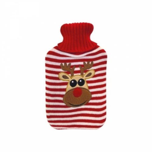 Láhev na vodu s motivem soba s měkkým krytem – Zimní termofor