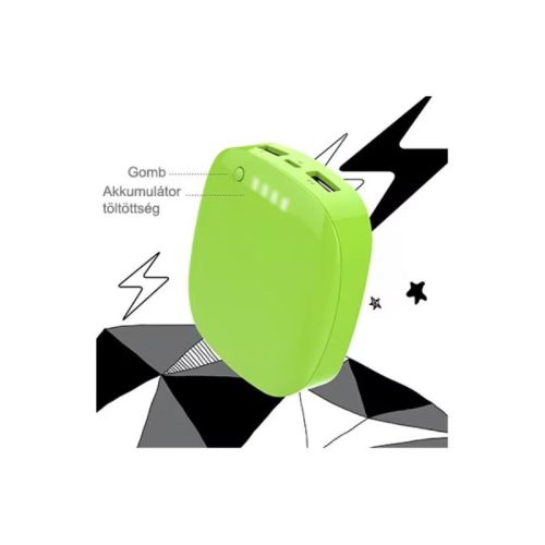 Přenosná baterie Lepow Moonstone 3000 mAh – zelená