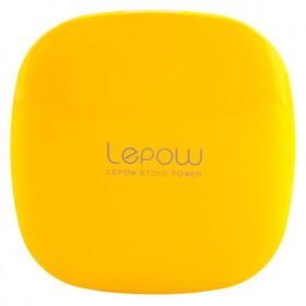   Přenosná baterie Lepow Moonstone – 3000 mAh, žlutá powerbanka, kompaktní USB nabíječka